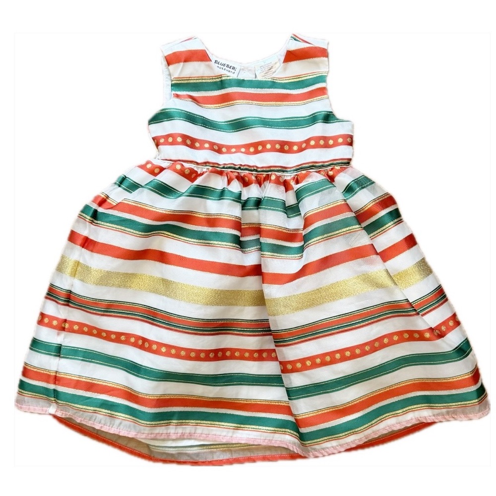 Blueberi Boulevard Chiffon Stripped Dress Size 3